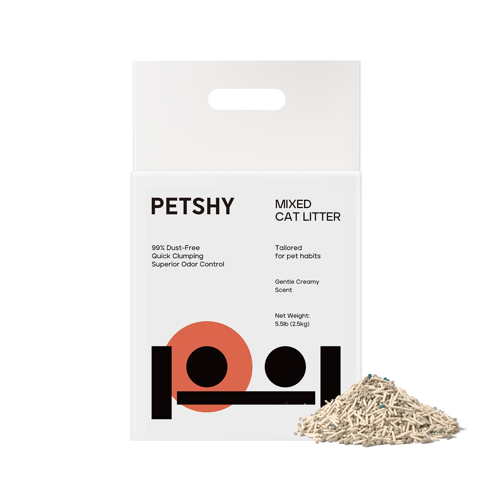Petshy Original Tofu & Bentonite Mixed Cat Litter - 2.5kg/bag