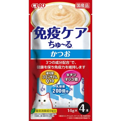 Inaba CIAO Immune Care Churu Cat Treats – Bonito | CoQ10