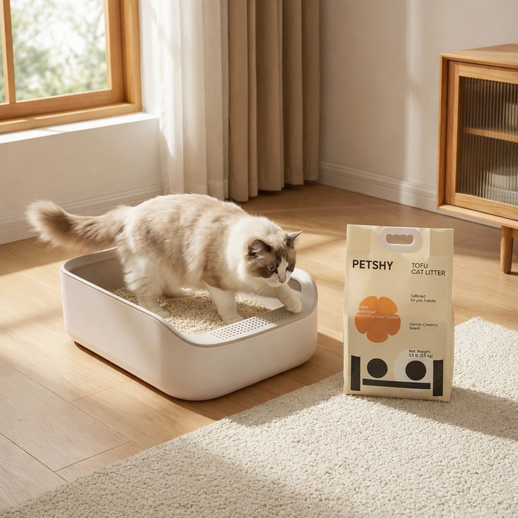Petshy 1.5mm Tofu Cat Litter - 2.5kg/bag