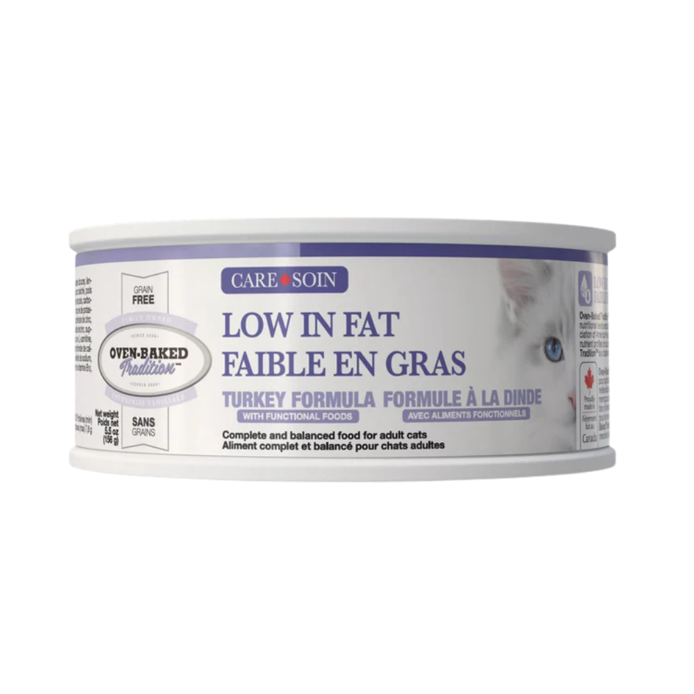 Oven-Baked Tradition Grain Free Care,  Low In Fat Turkey Pate Cat