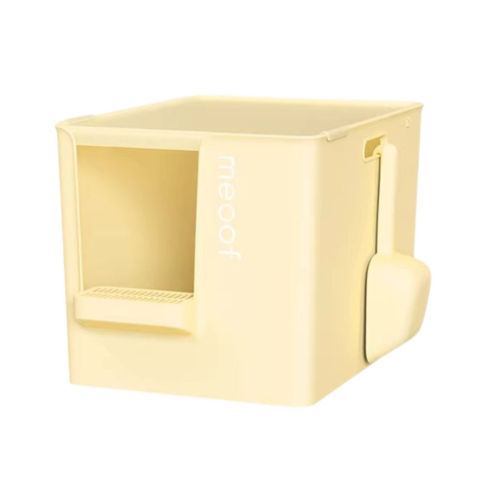 Meoof Cat Litter Box + Pidan Cassava,Bentonite & Tofu Cat Litter 1 box Combo