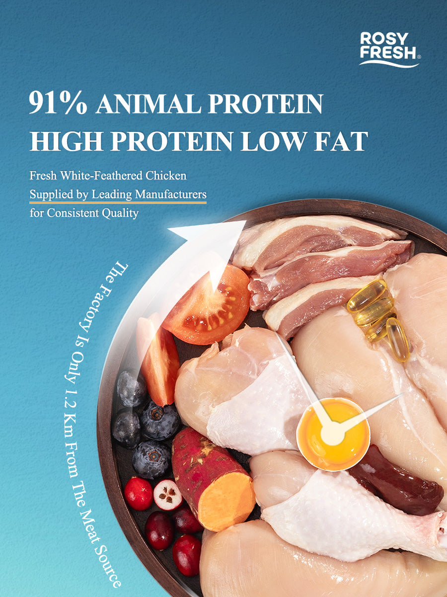 Rosy Fresh Chicken & Duck Recipe Baked Senior Cat Food