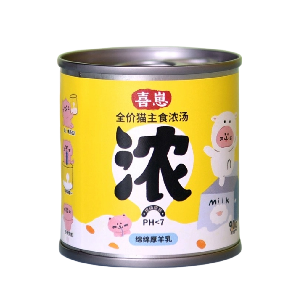Xizai Gravy Entrée Mousse Canned Food for Cats - Creamy Thick Goat Milk Flavor