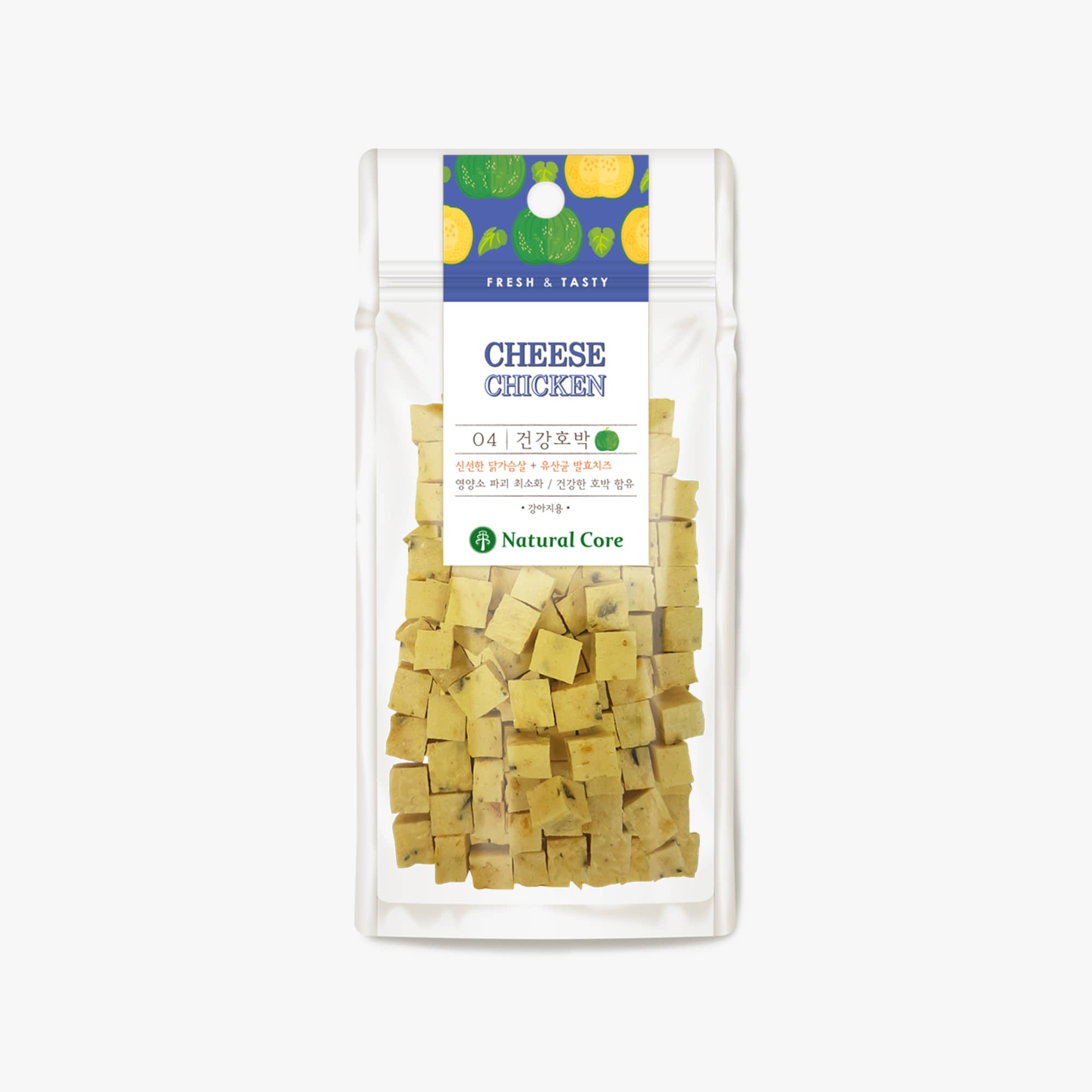 Natural Core Chicken & Pumpkin Cheese Cube Dog Treats - 80g