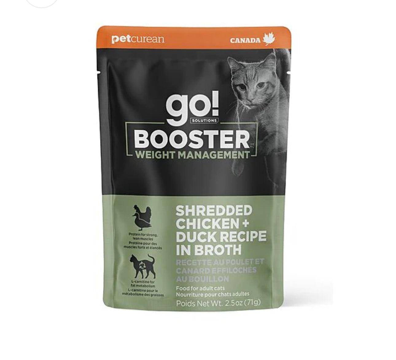 GO BOOSTER！肉泥质地猫咪功能性主食餐包 2.5Oz*4包 多口味可选 - Maokidspet