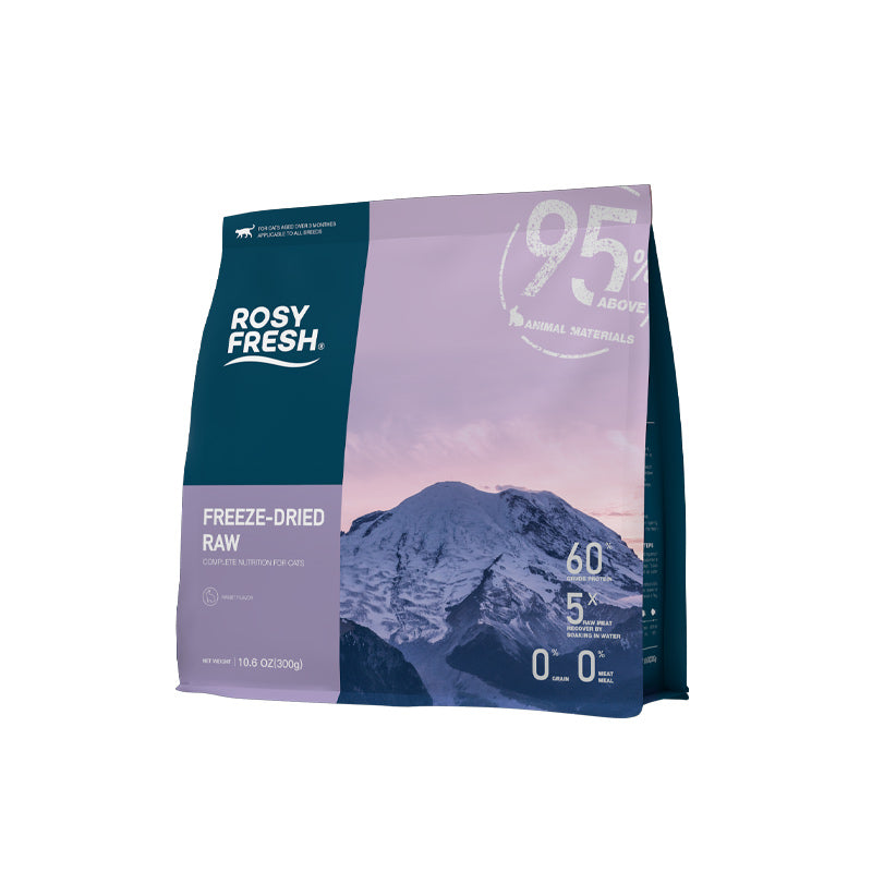Rosy Fresh Rabbit & Chicken Recipe Raw Freeze-Dried Cat Food - 300g/Bag