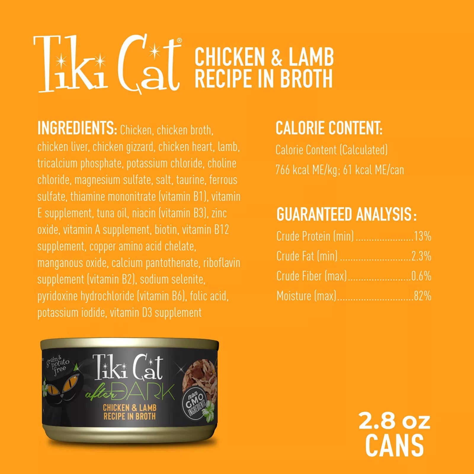 Tiki Cat After Dark Whole Foods - Chicken & Lamb Recipe In Broth