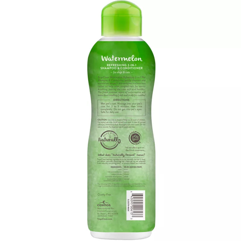 TropiClean Watermelon Refreshing 2-in-1 Shampoo&Conditioner