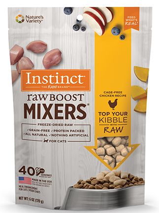 Instinct Raw Boost Mixers Grain Free Cage Free Chicken Topper Cat 6oz