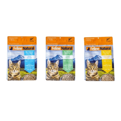 K9 Feline Natural 新品主食冻干 单一肉类系列 三种口味可选 320g一包 - Maokidspet