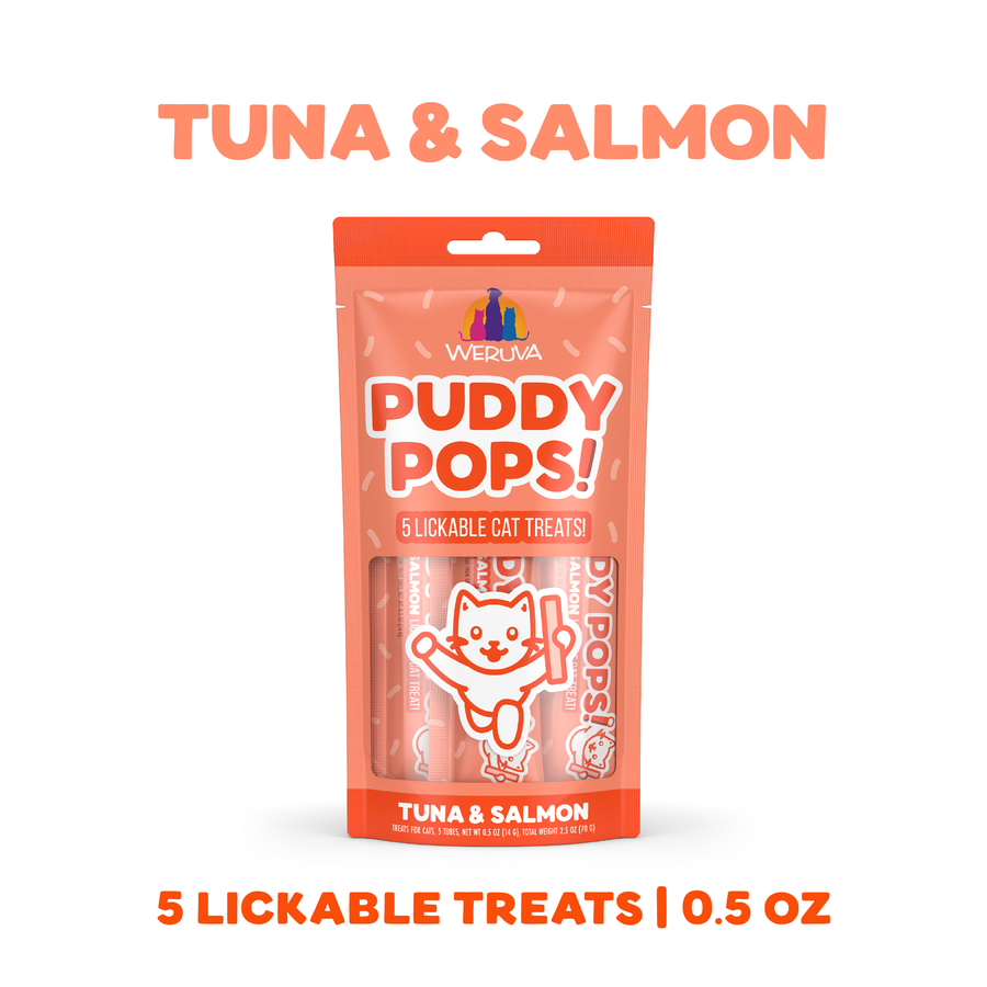 Weruva Cat Puddy Pops - Lickable Tuna & Salmon Cat Treat