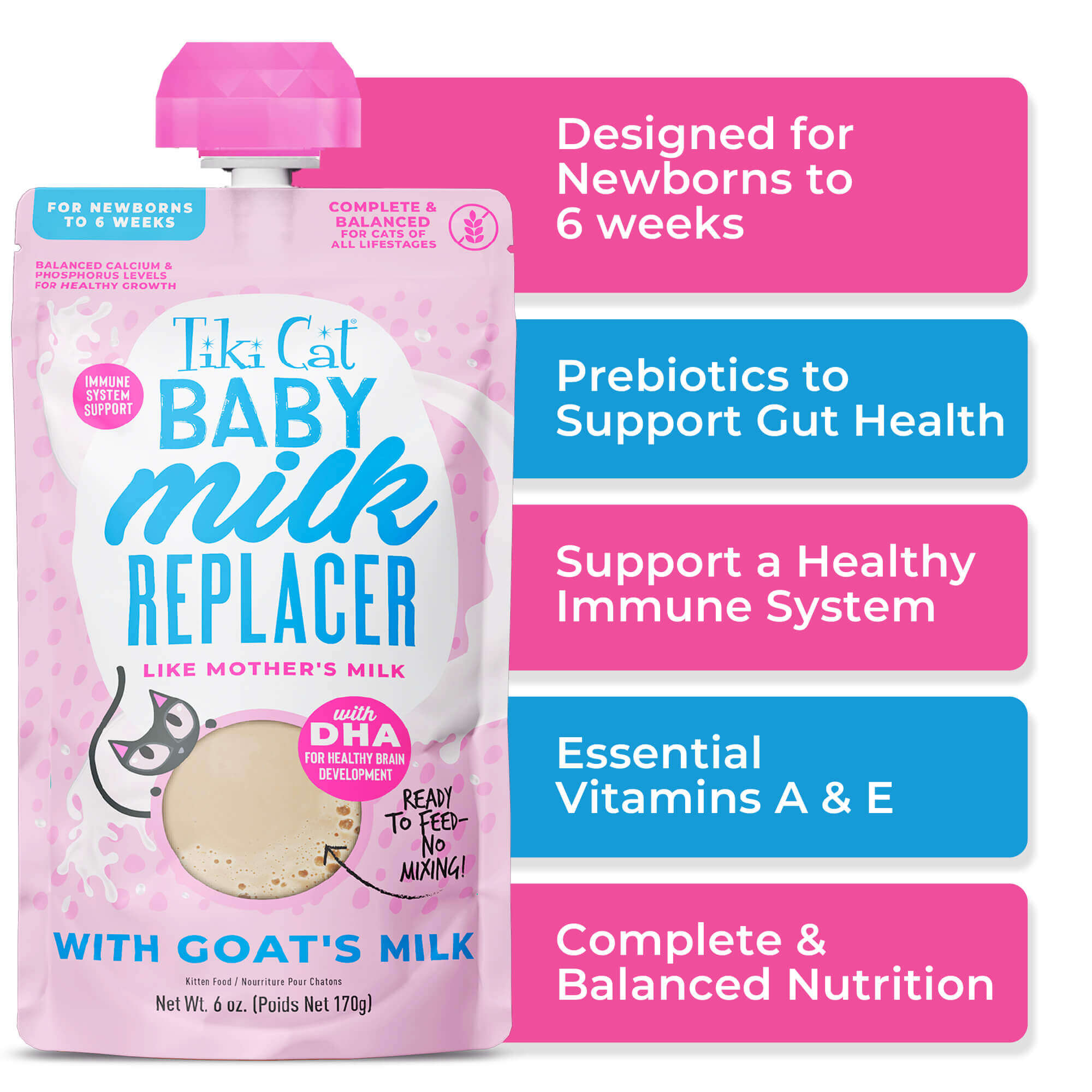 Tiki Cat Baby Milk Replacer With Goat’s Milk