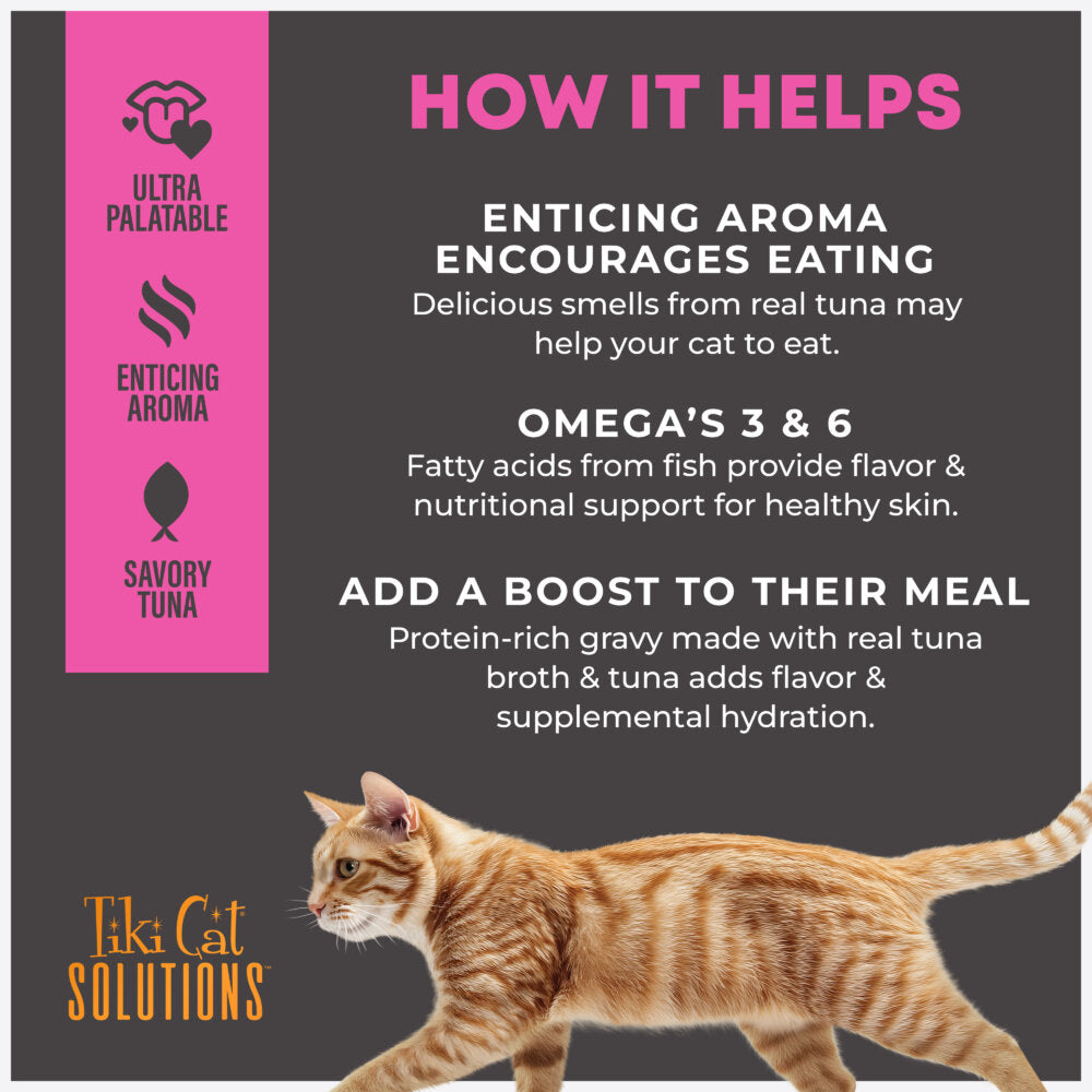 Tiki Cat Solution™ Fussy Topper: Tuna Recipe in Broth