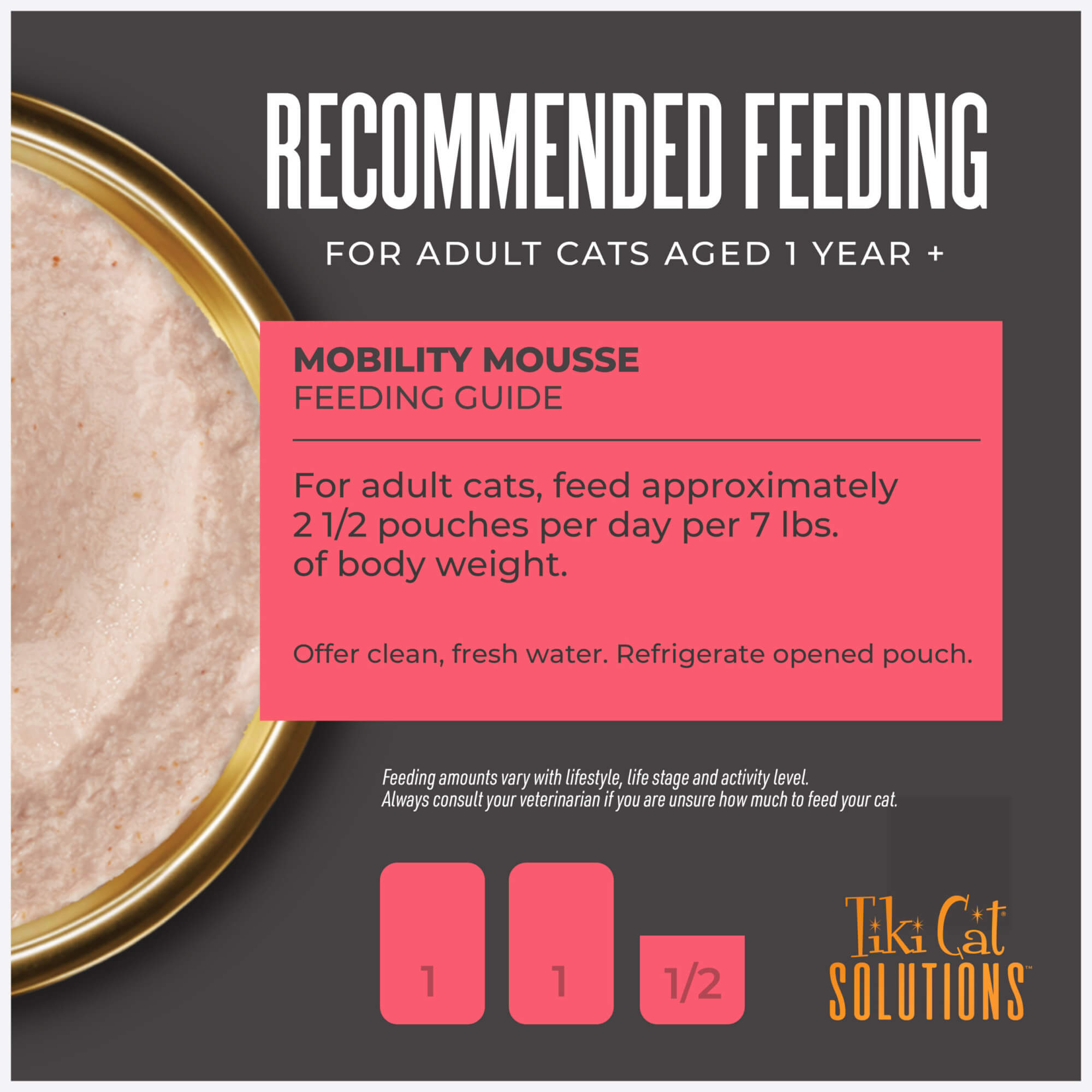 Tiki Cat Solutions™ Mobility Mousse：Chicken & Tuna Recipe Cat Wet Food
