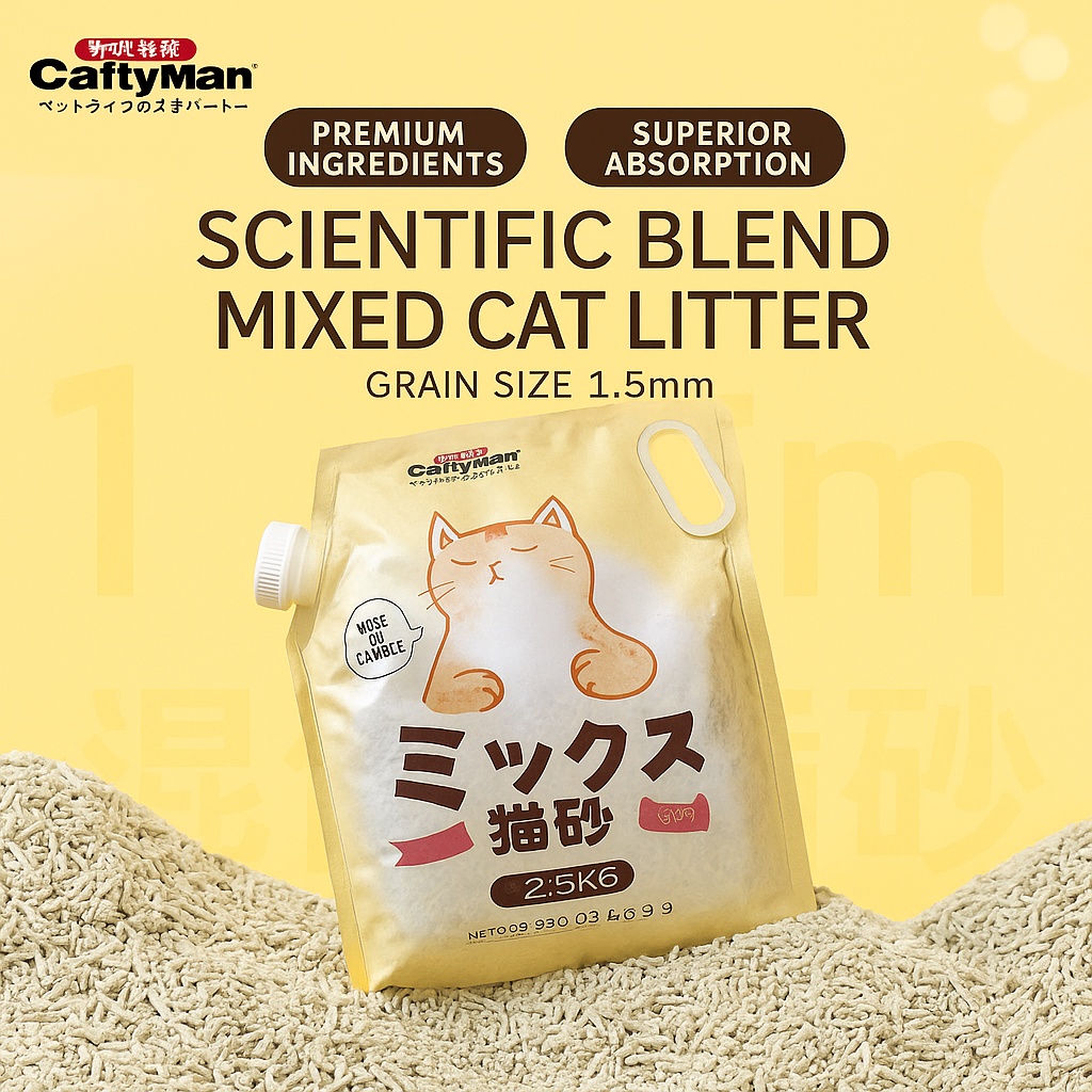 Cattyman 3-in-1 Tofu & Charcoal & Bentonite Cat Litter