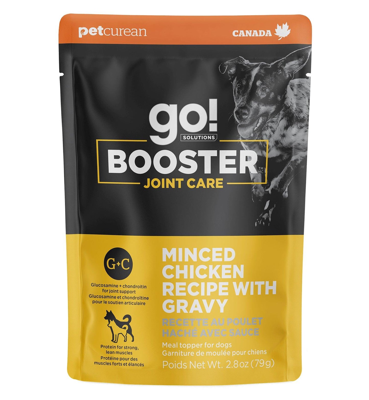 GO BOOSTER！狗狗功能性伴粮餐包 2.8Oz*4包 多口味可选 - Maokidspet