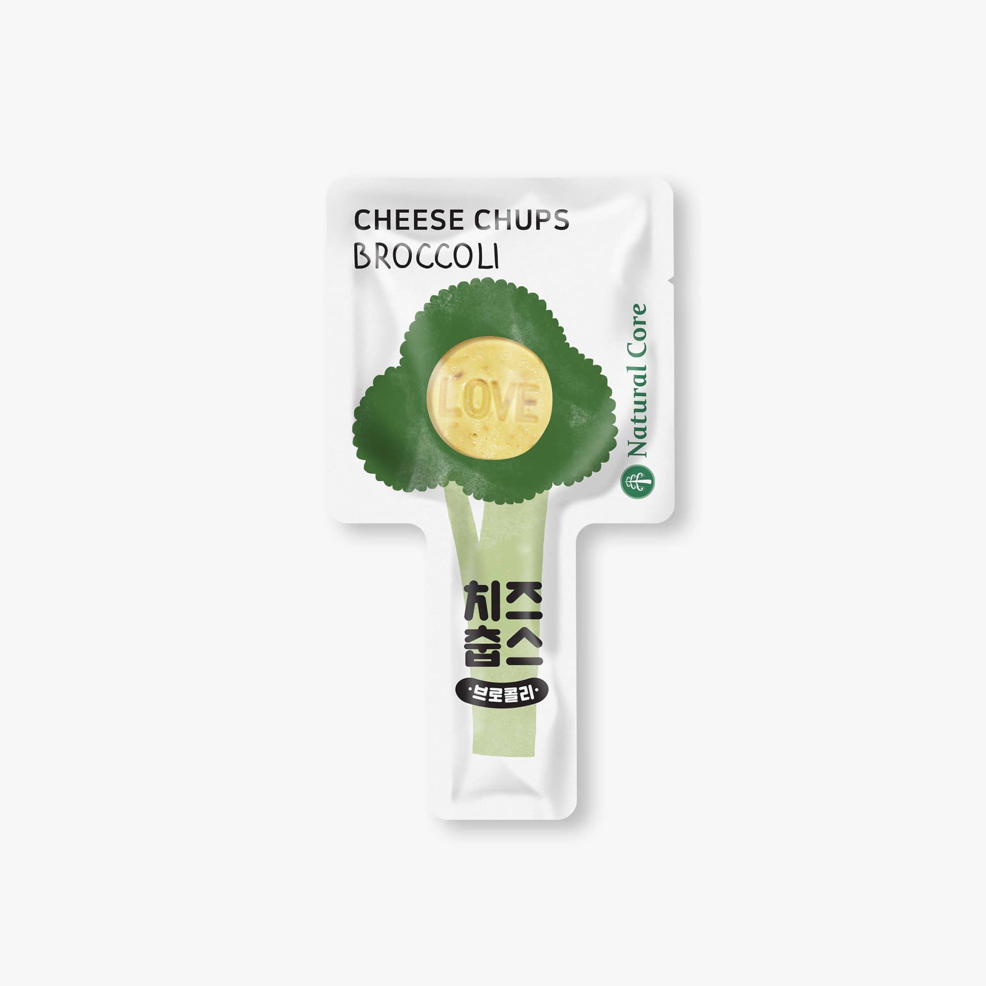 Natural Core Cheese & Broccoli Lollipop Dog Treats - 2 sticks