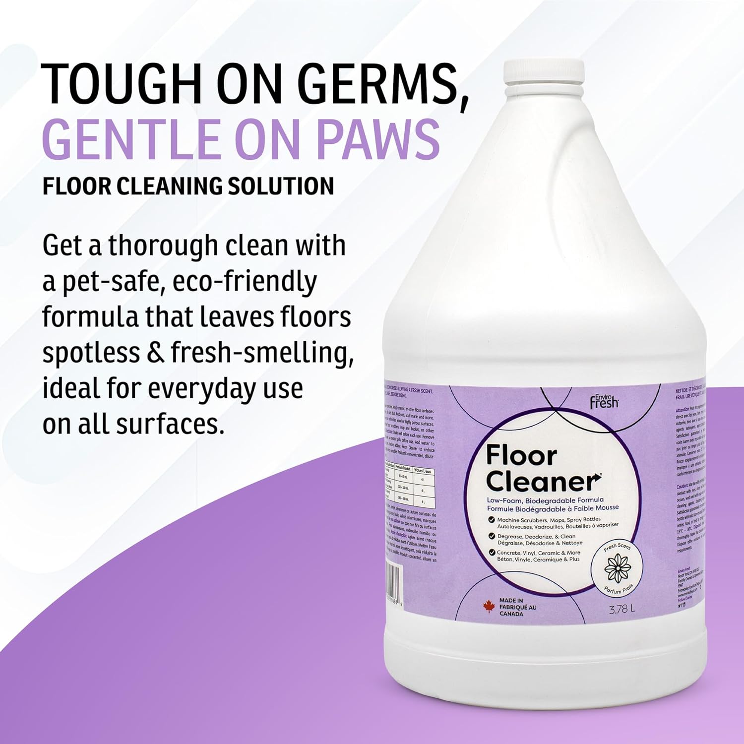 Enviro Fresh Non Foaming Floor Counter Cleaner Soap