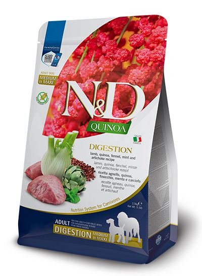 Farmina N&D Quinoa Functional Med/Max Breed Dog Food - Digestion Lamb