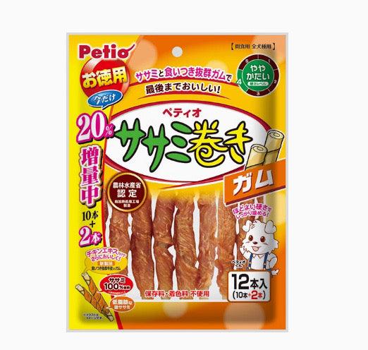 Petio Medium Dental Sticks For Dog - Chicken & Wrapped Beef Tendon