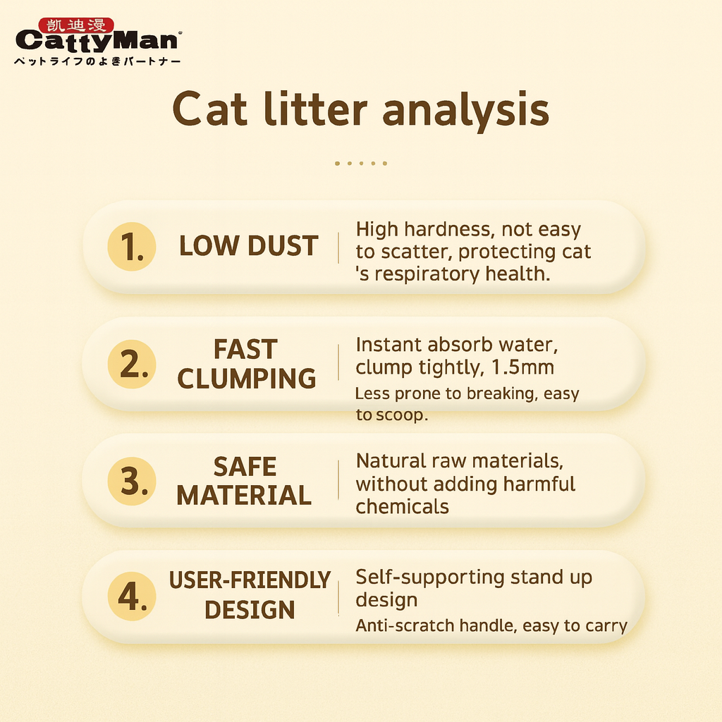 Cattyman 3-in-1 Tofu & Charcoal & Bentonite Cat Litter