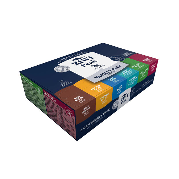 ZIWI Variety Pack Bf, Ckn, L, M & L,T & L, V Dog Wet Food
