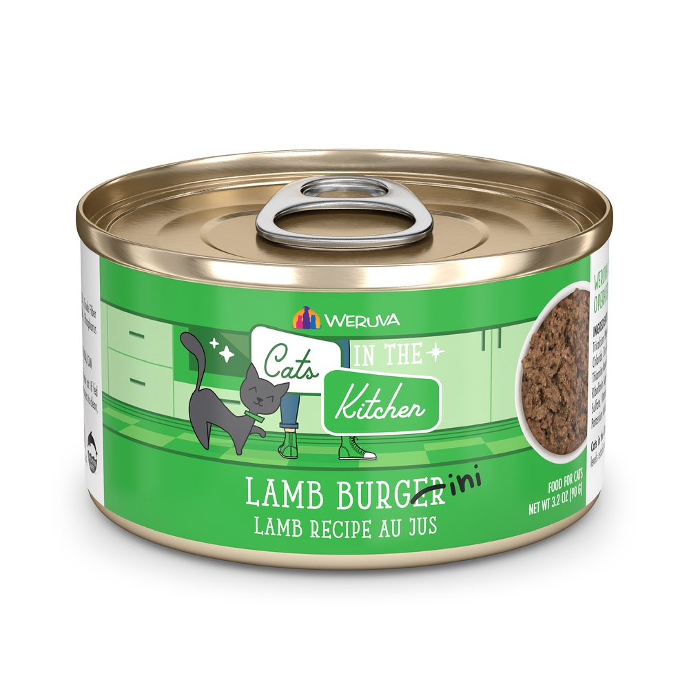 Weruva Cats in the Kitchen Lamb Burger-ini - Lamb Recipe Au Jus
