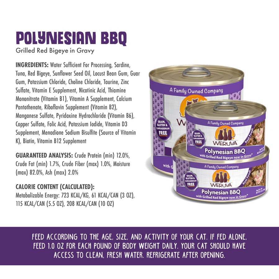 Weruva Classic Cat  Polynesian BBQ - Grilled Red Bigeye in Gravy