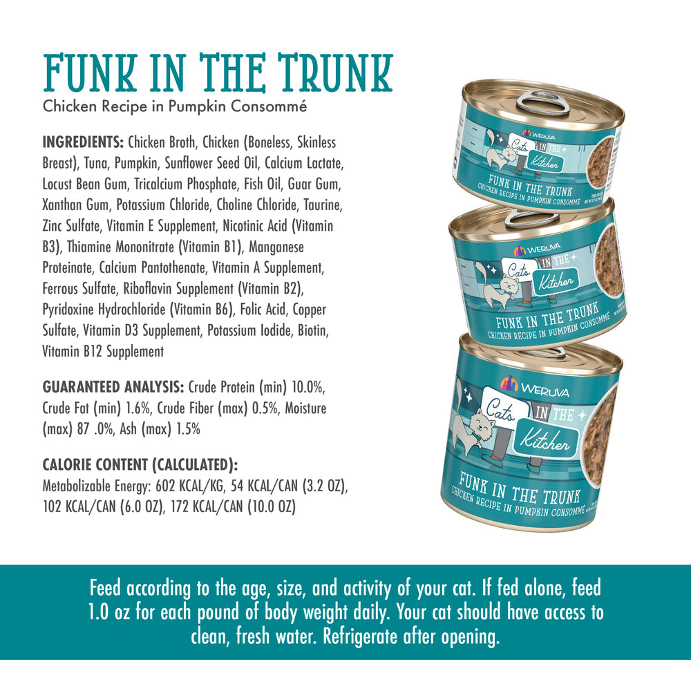 Weruva Cats in the Kitchen Funk in the Trunk - Chicken Breast & Pumpkin Au Jus