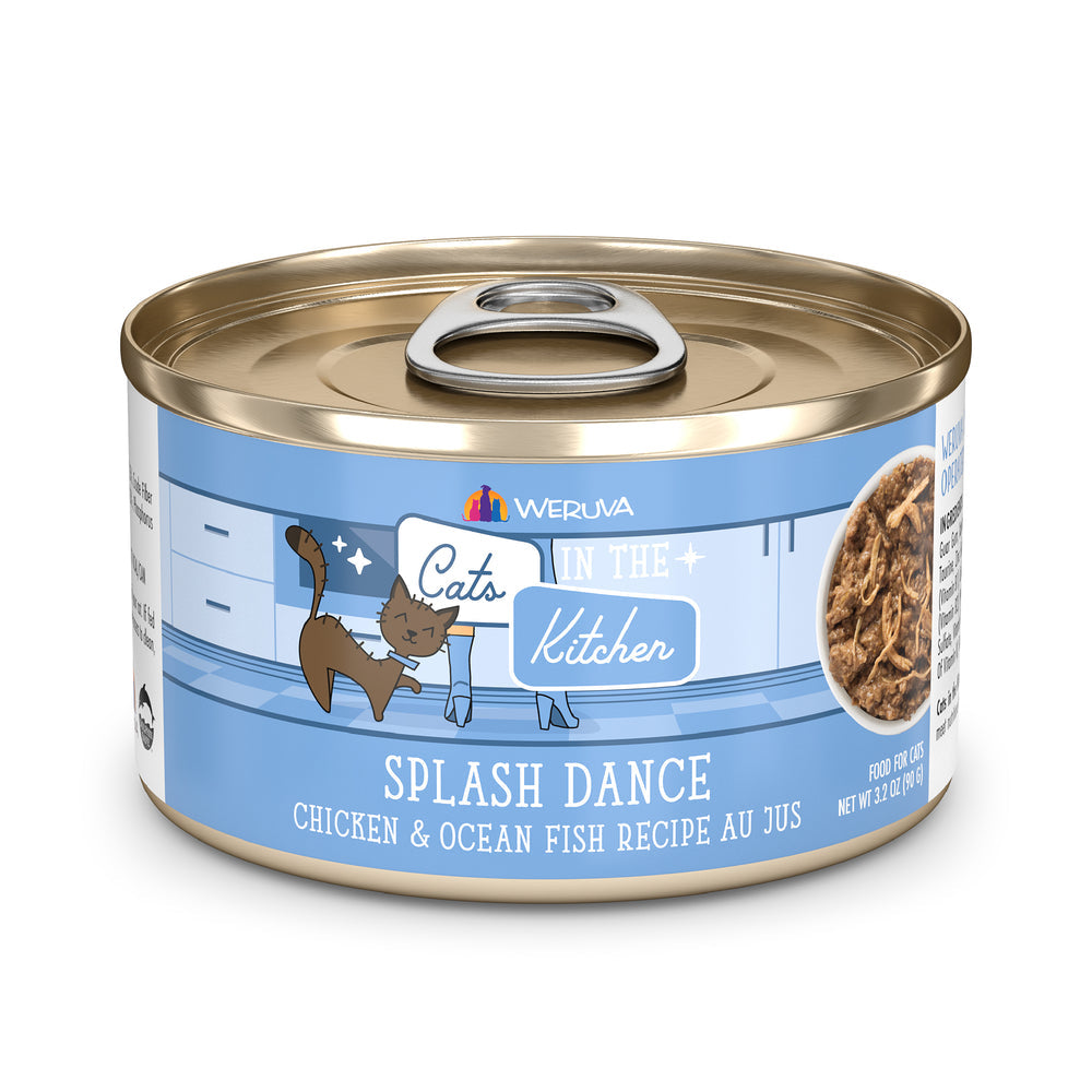 Weruva Cats in the Kitchen Splash Dance - Chicken and Ocean Fish Recipe Au Jus