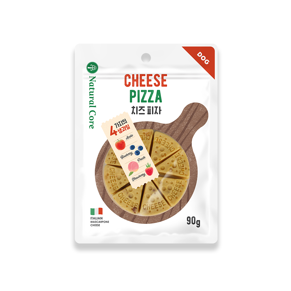 Natural Core Cheese Pizza Dog Treats - 90g