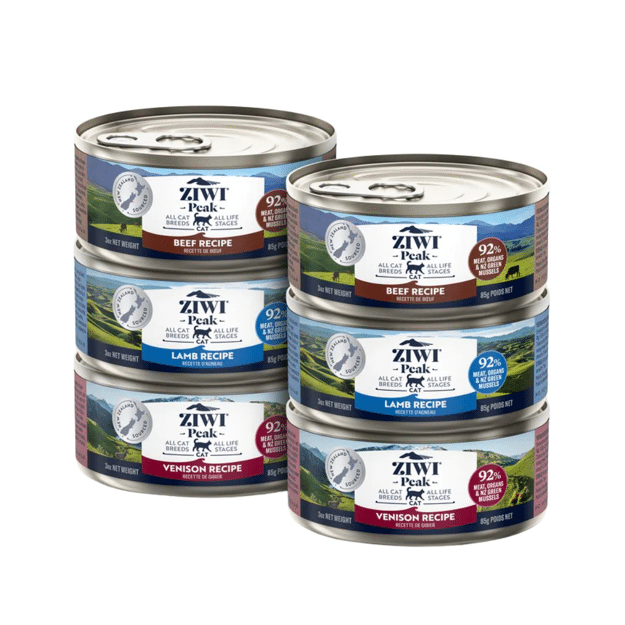 ZIWI Variety Pack Venison, Beef, Lamb Cat Wet Food - 6 Cans/Box