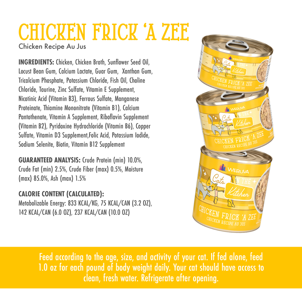 Weruva Cats in the Kitchen Chicken Frick 'A Zee - Chicken Recipe Au Jus