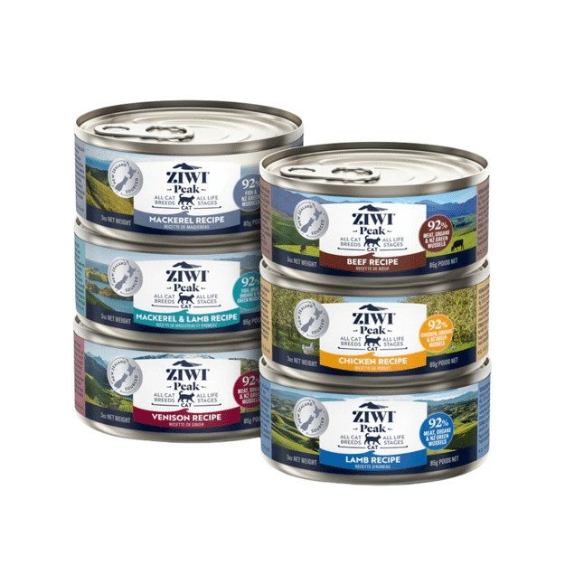 ZIWI Variety Pack (Bf, Ckn, L, M & L, M, V) Cat Wet Food 85g - 6 Cans/Box