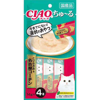 Inaba CIAO Churu Chicken Tenders & Nagoya Cochin Cat Treats