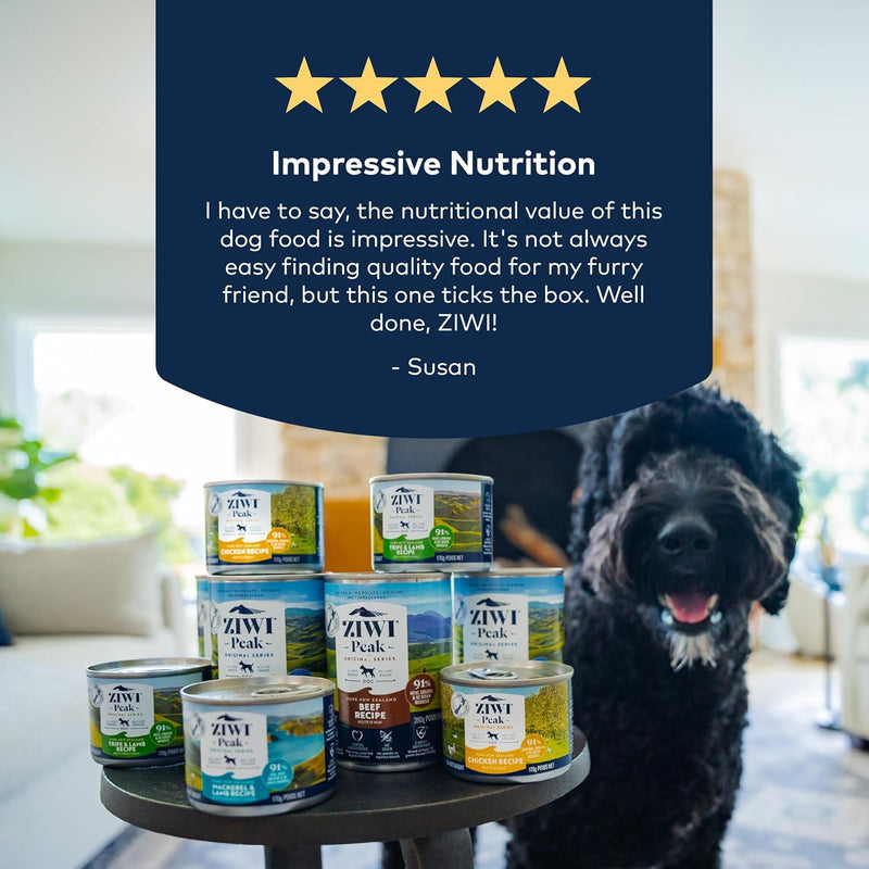 ZIWI Variety Pack Bf, Ckn, L, M & L,T & L, V Dog Wet Food
