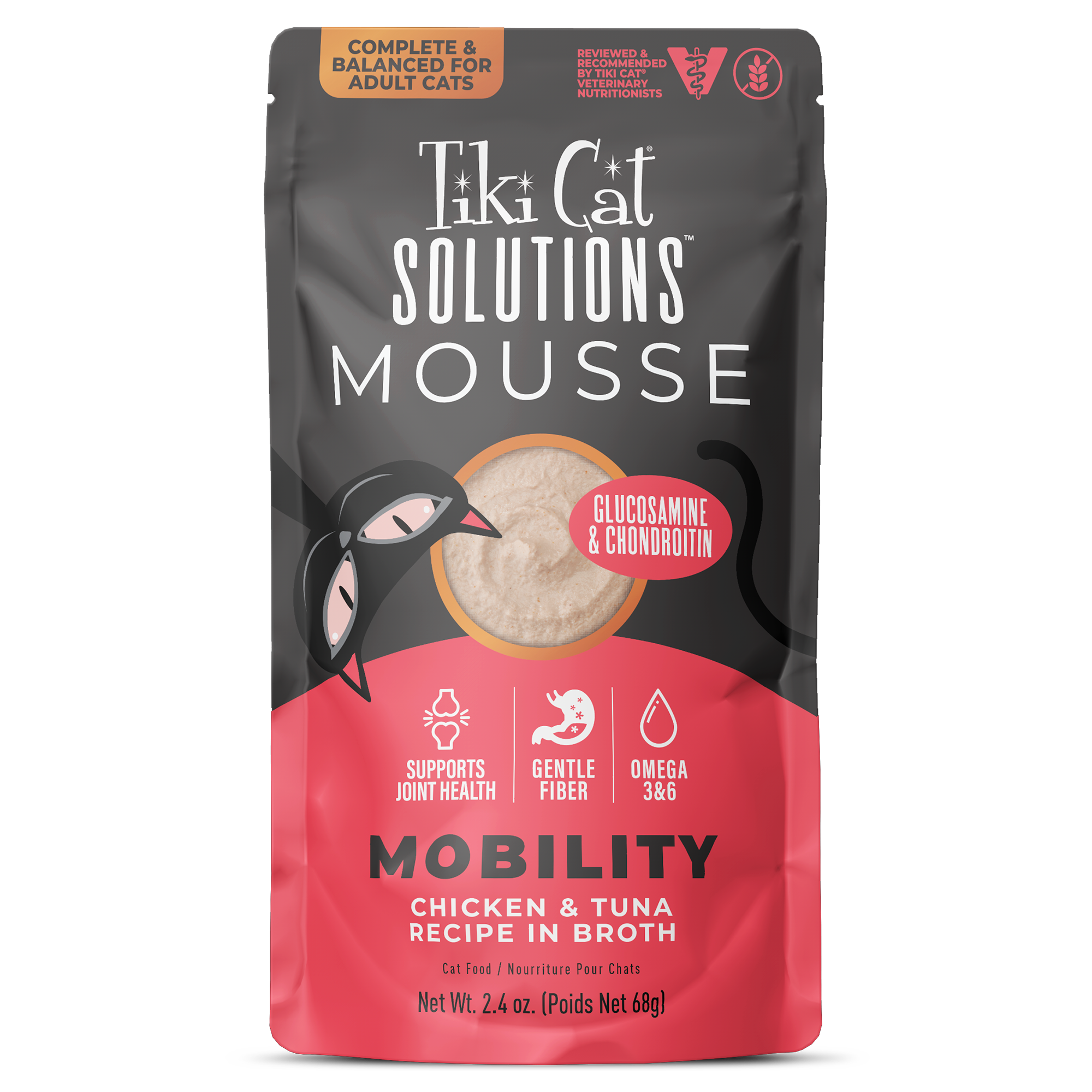 Tiki Cat Solutions™ Mobility Mousse：Chicken & Tuna Recipe Cat Wet Food