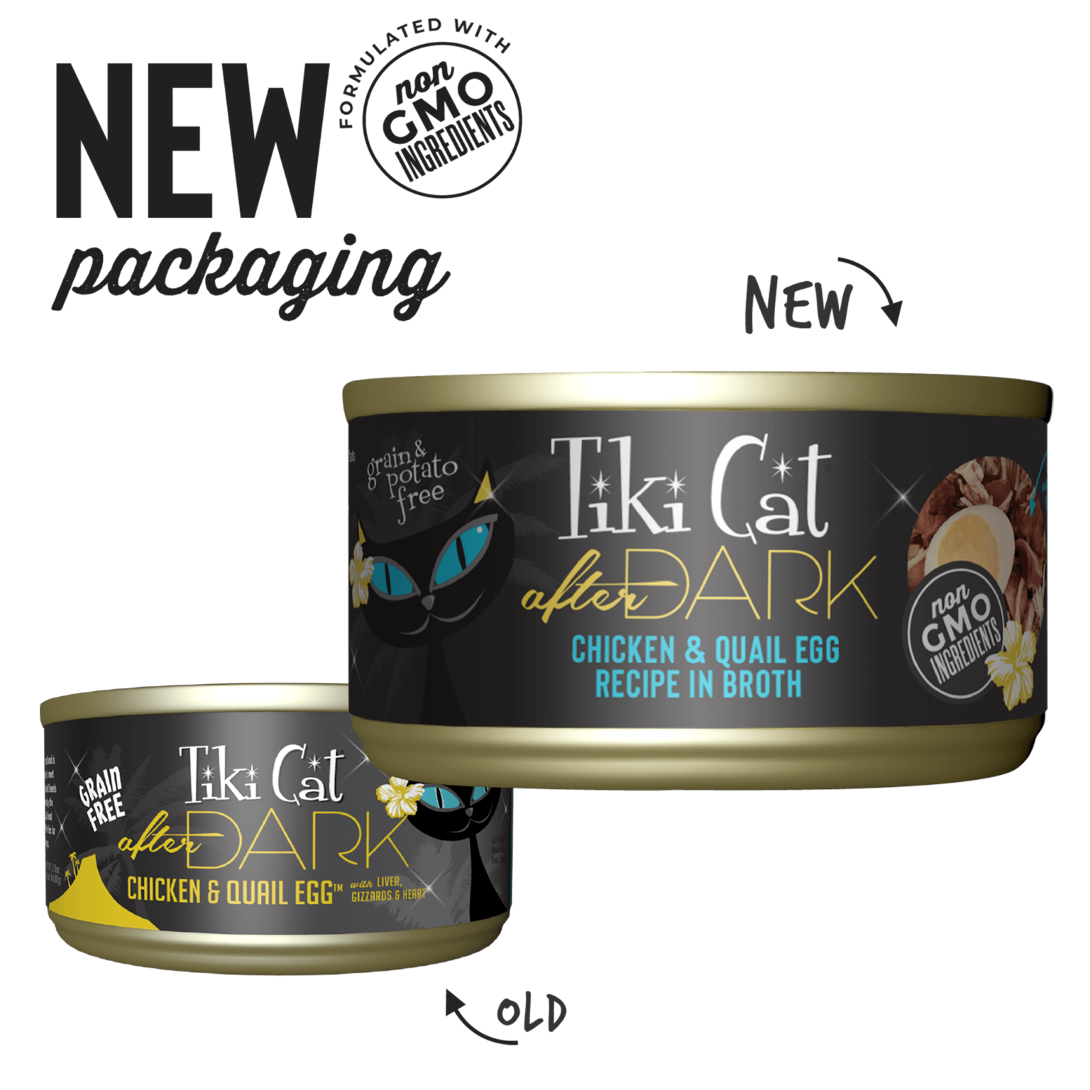 Tiki Cat After Dark Whole Foods - Chicken & Quail Egg Recipe In Broth