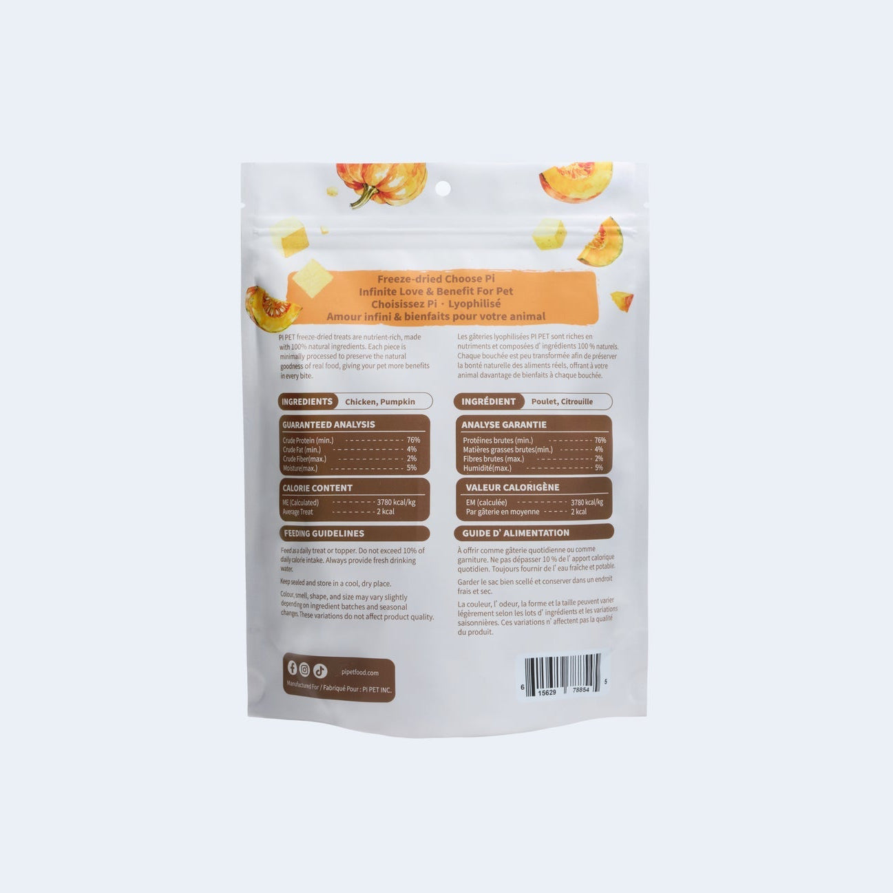 PI Freeze-Dried Mixed Bites - Chicken & Pumpkin