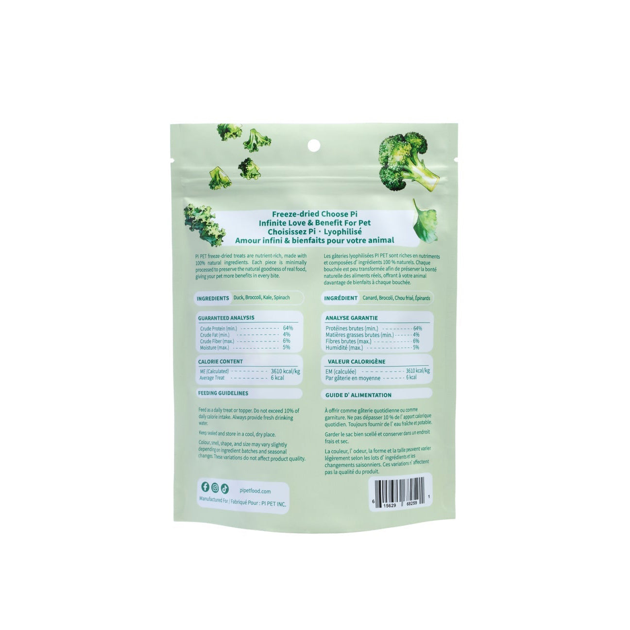 PI Freeze-Dried Meatballs - Duck Recipe