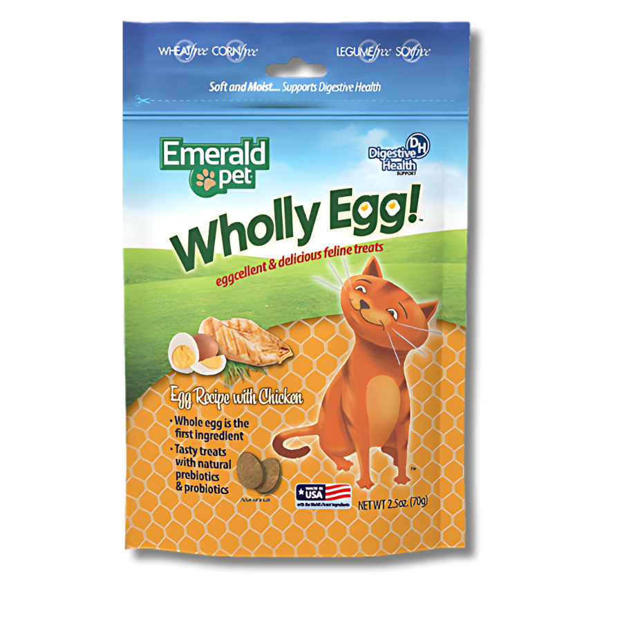 Emerald Pet Cat Wholly Egg Treat - Chicken