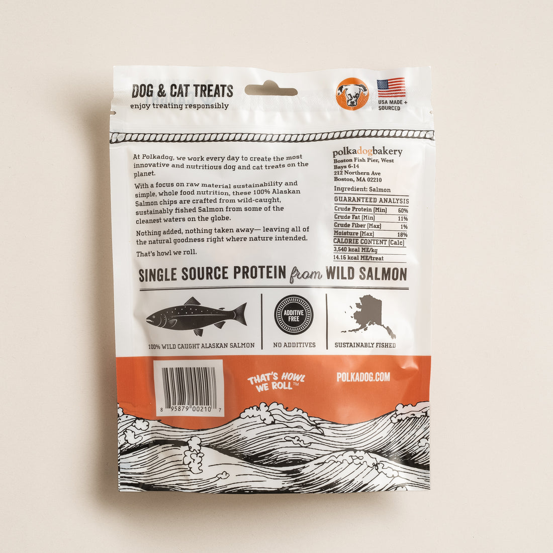 Polkadog Alaskan Salmon Chips For Dog