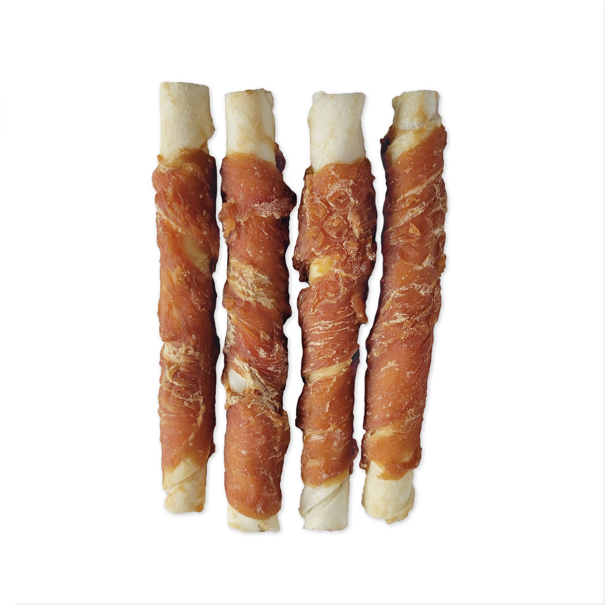 Dogit SnackBar Rawhide -  Chicken-Wrapped Twists - 4 pcs (12.7 cm/5 in)