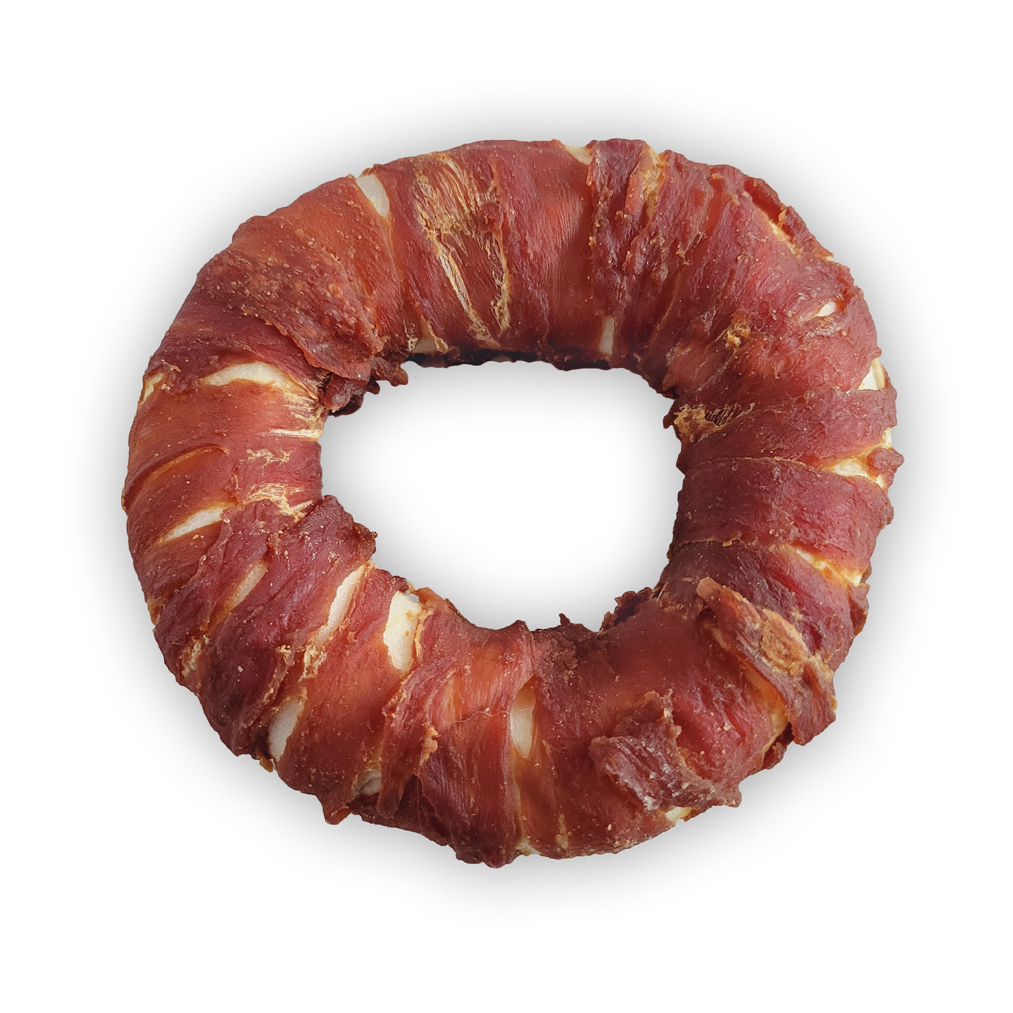 Dogit SnackBarRawhide - Duck-Wrapped Donuts - 1 pc (13.9 - 15.2 cm/5.5 - 6 in dia.)
