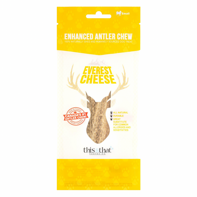 This & That Enhanced Antler Dog Chew Treat - Cheese