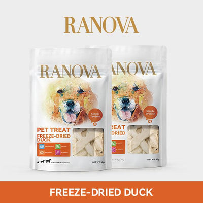 Ranova朗诺 100%鸭小胸冻干 单一肉源 犬猫通用 一袋50g - Maokidspet