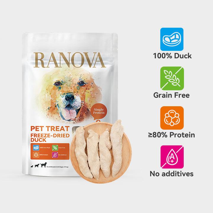 Ranova朗诺 100%鸭小胸冻干 单一肉源 犬猫通用 一袋50g - Maokidspet