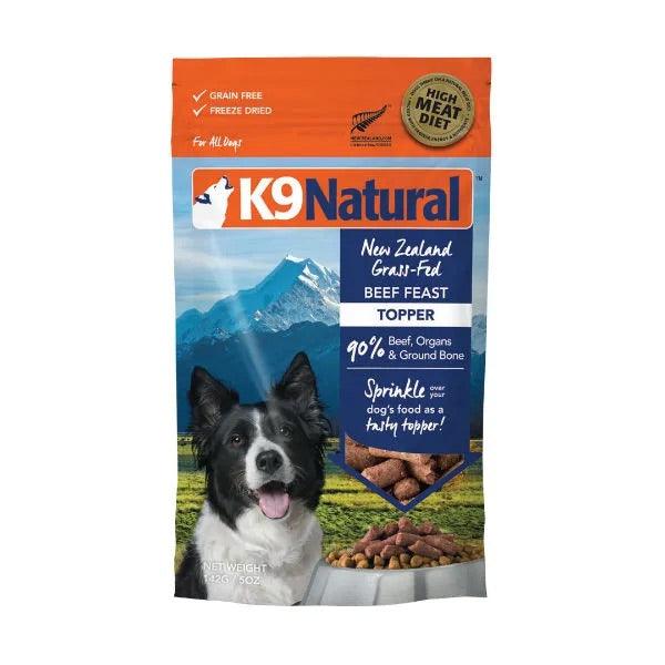 K9 Natural 狗狗Topper拌粮冻干90%鲜肉配方 100g～142g一包 五种口味可选 - Maokidspet