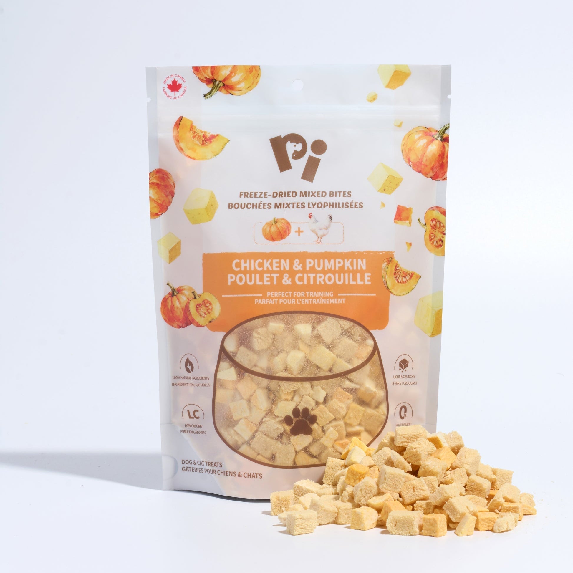 PI 犬猫通用 鸡肉南瓜冻干 一袋50g