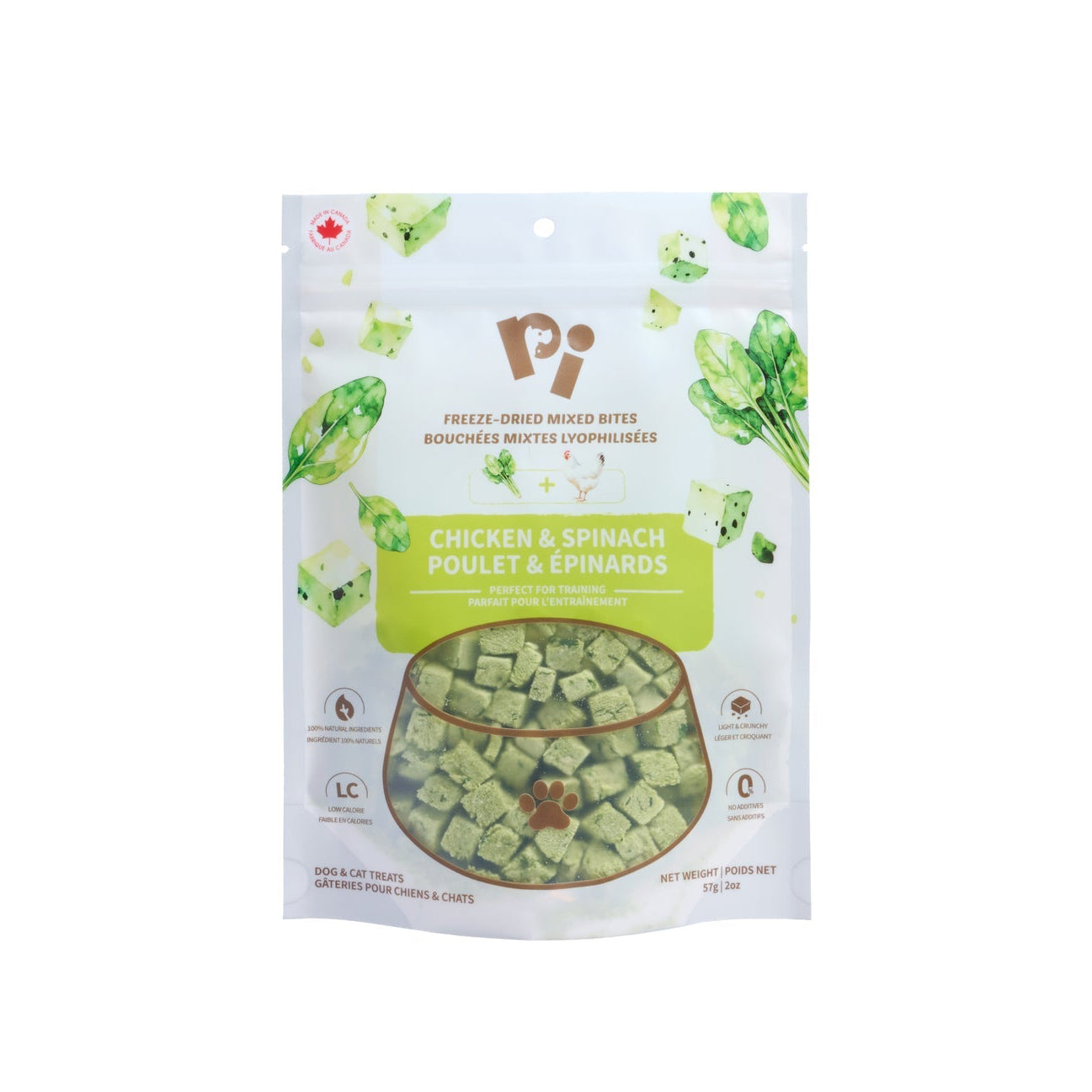 PI Freeze-Dried Mixed Bites - Chicken & Spinach